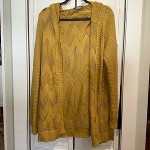 Mustard color cardigan